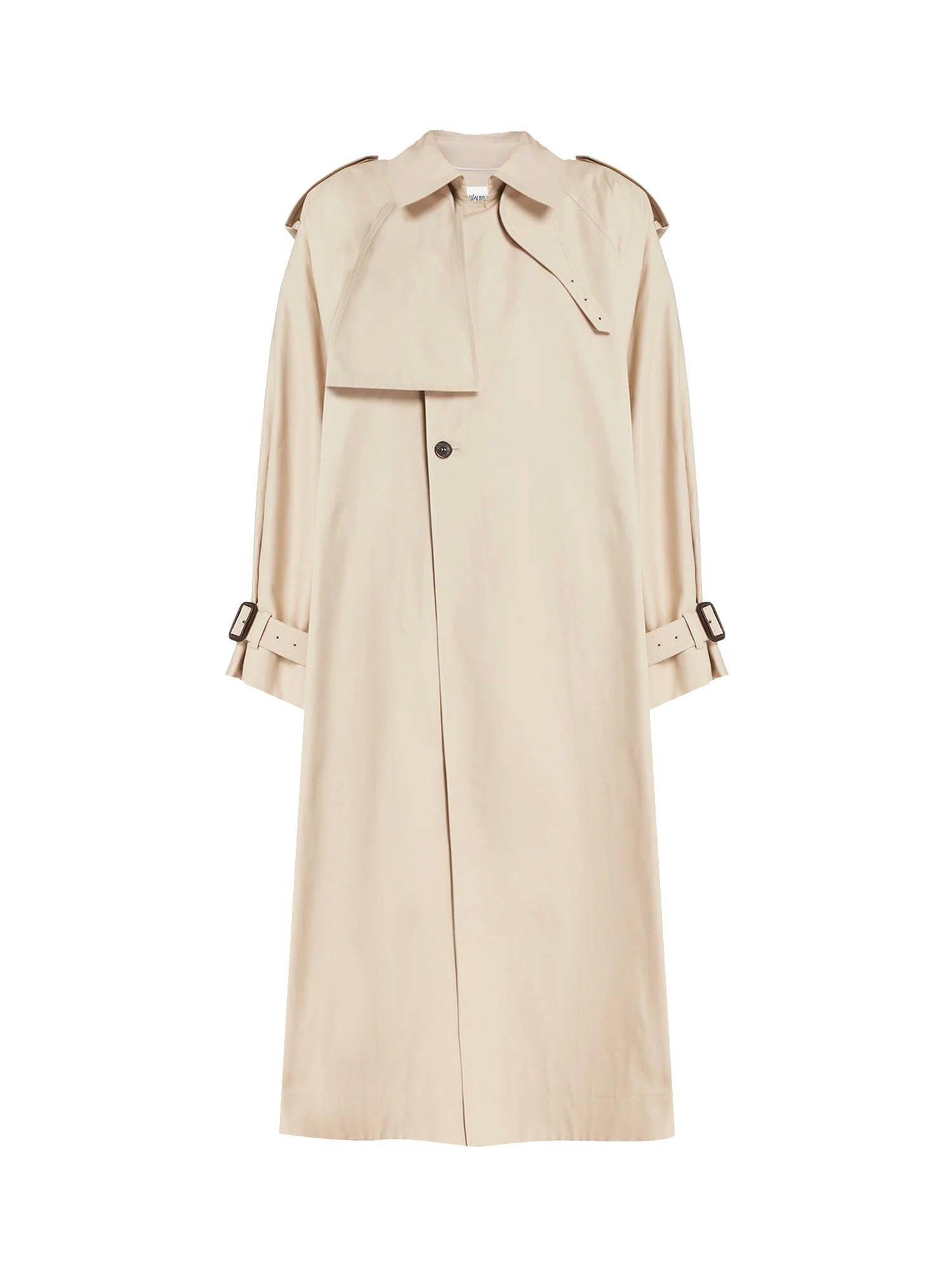 Saint Laurent Coats Beige Cotton