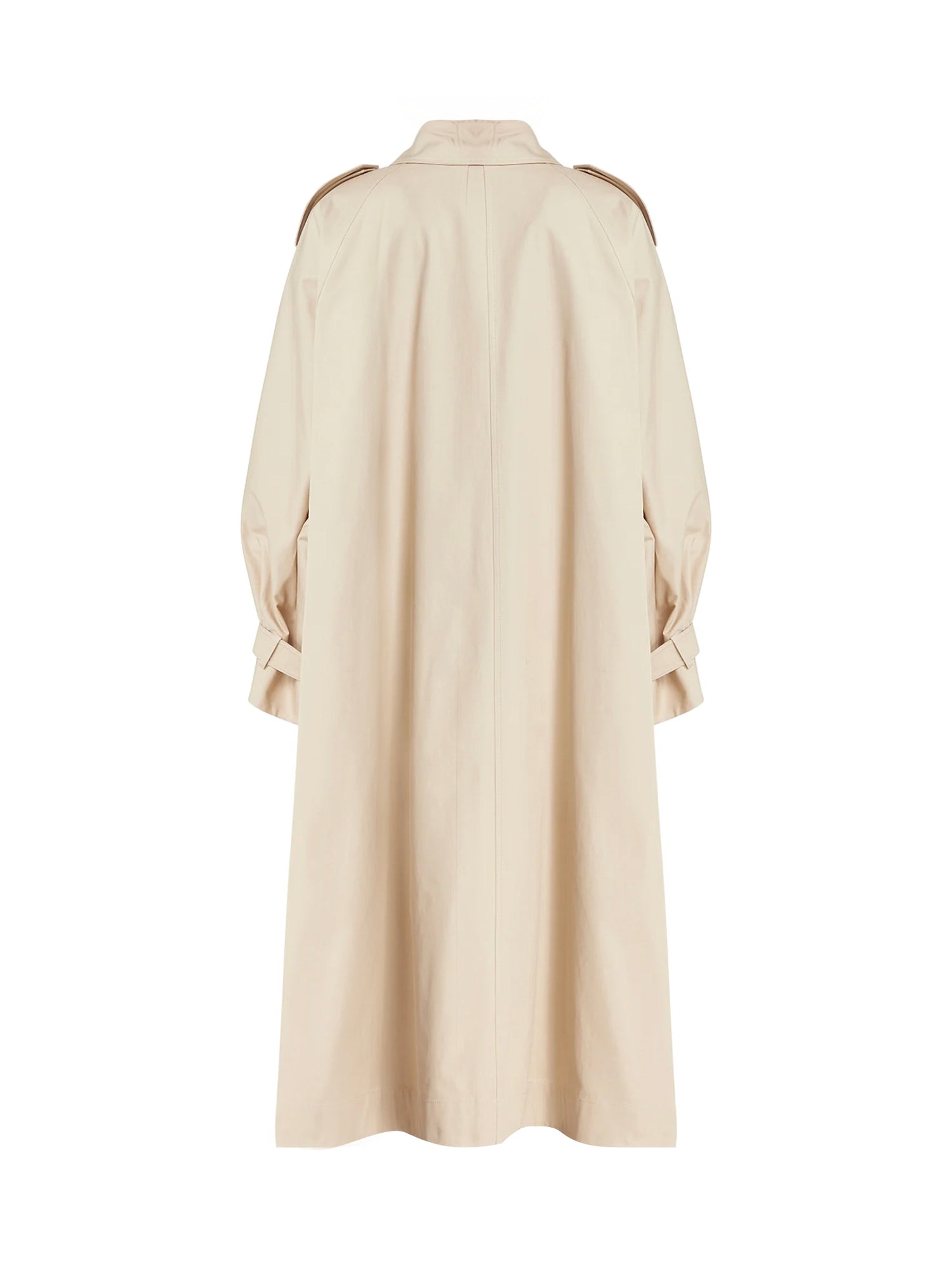 Saint Laurent Coats Beige Cotton