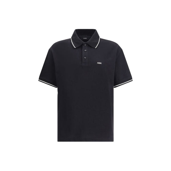 Amiri 100% Cotton polo in black