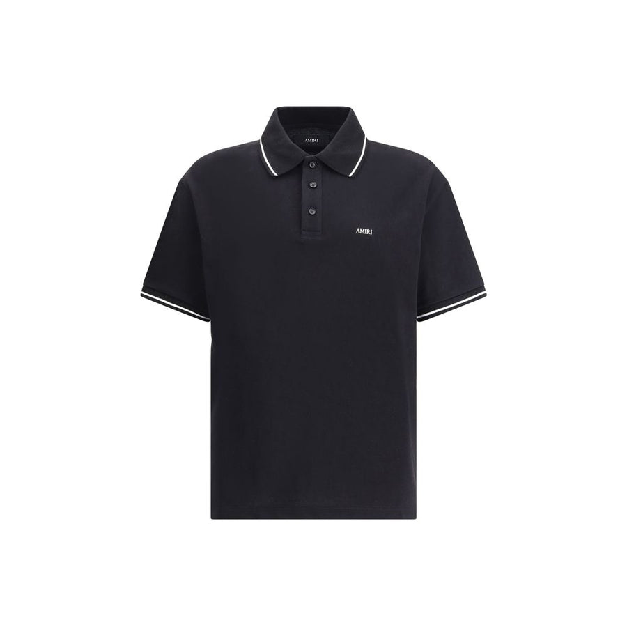 Amiri 100% Cotton polo in black
