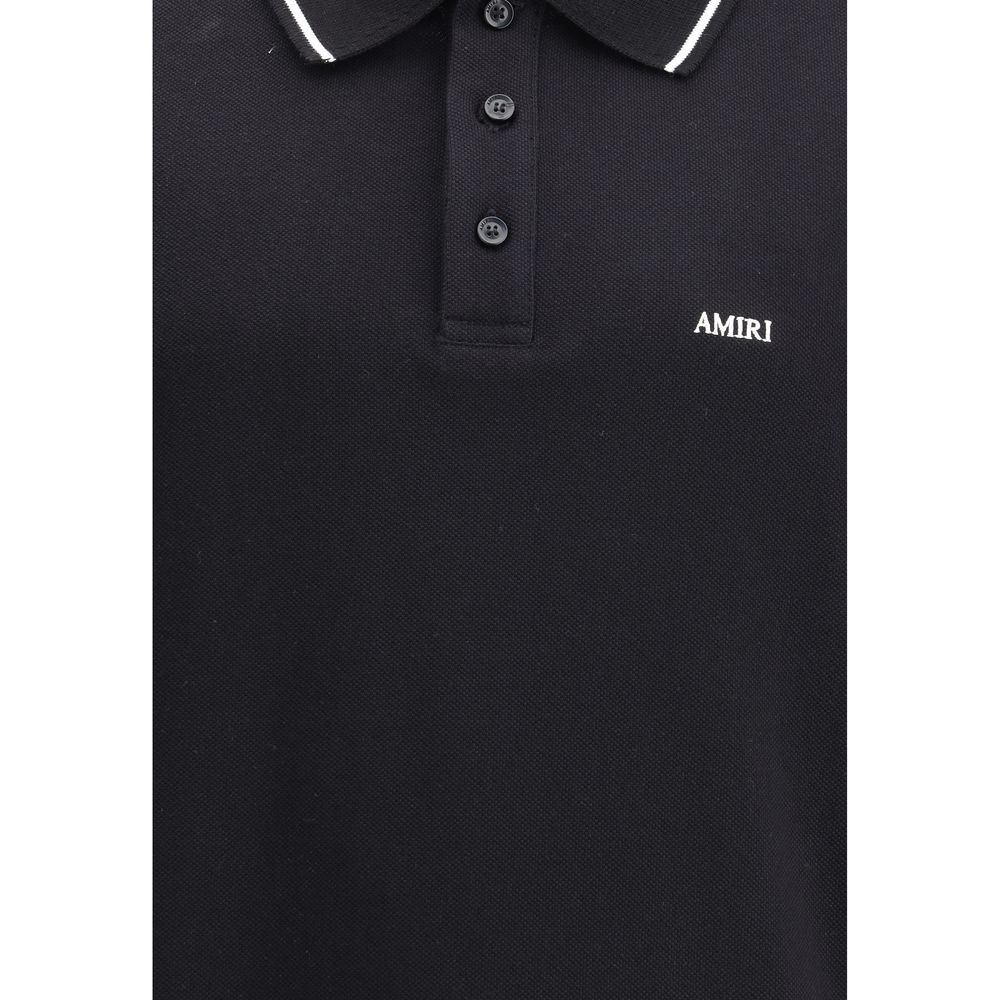 Amiri 100% Cotton polo in black — view 3