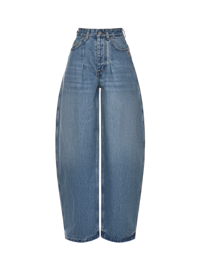 JACQUEMUS Jeans Blue/tabac Cotton
