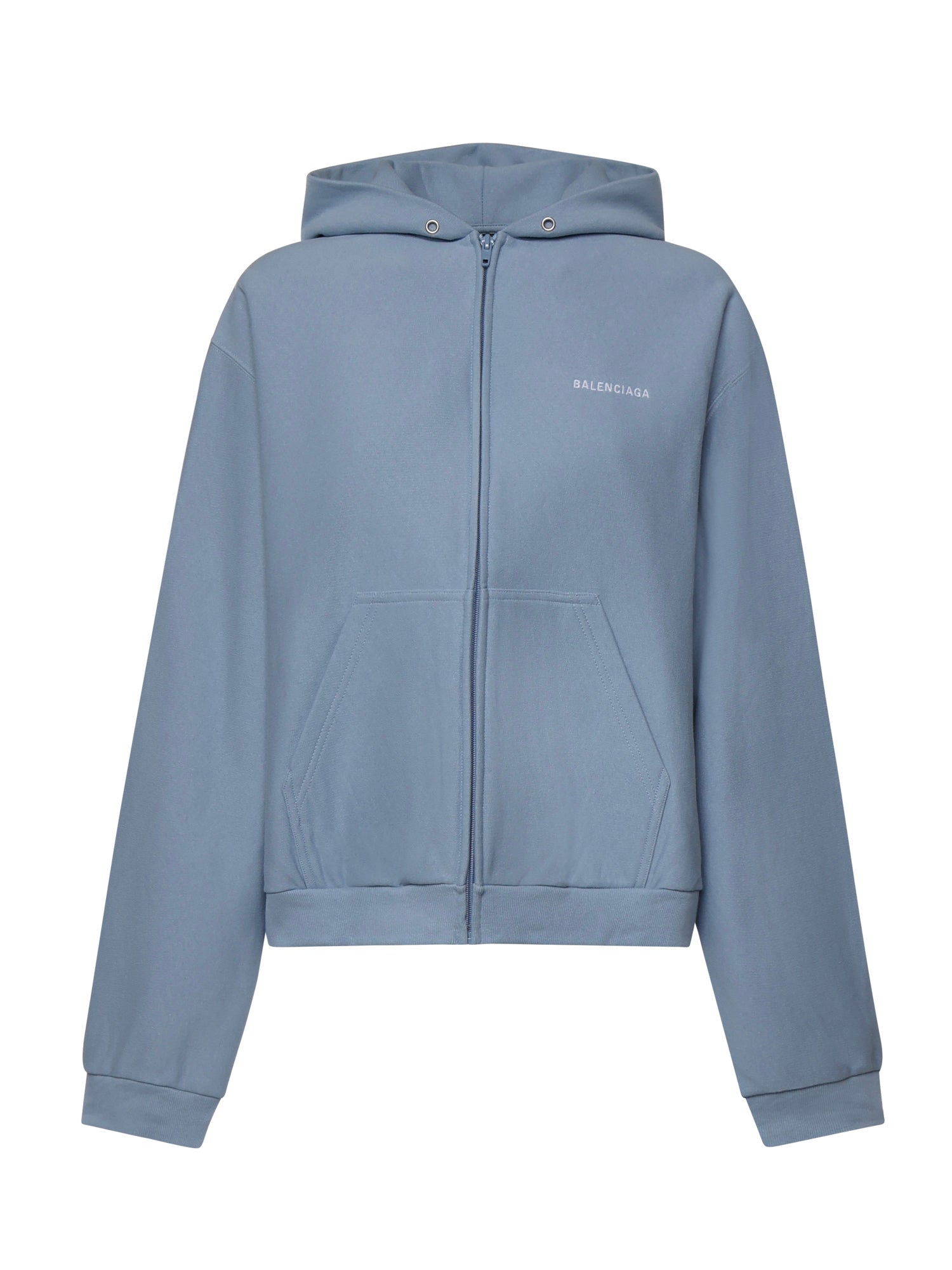 Balenciaga Sweaters Light Blue/white Cotton