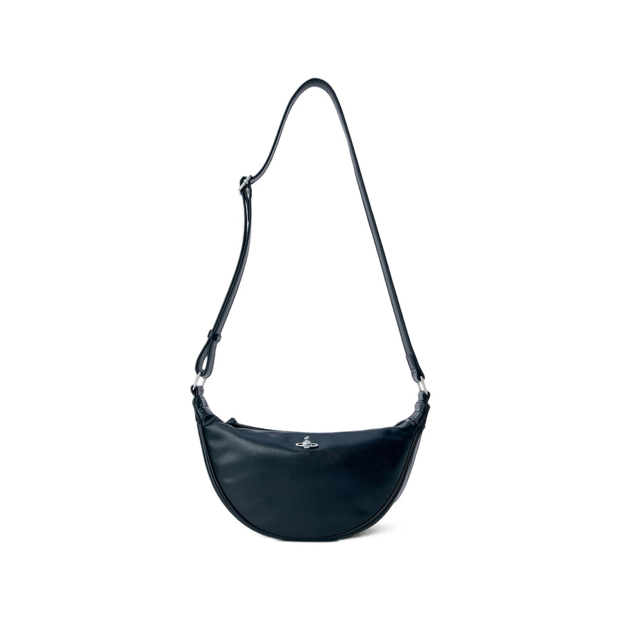 Tote Bag Black Leather Polyester