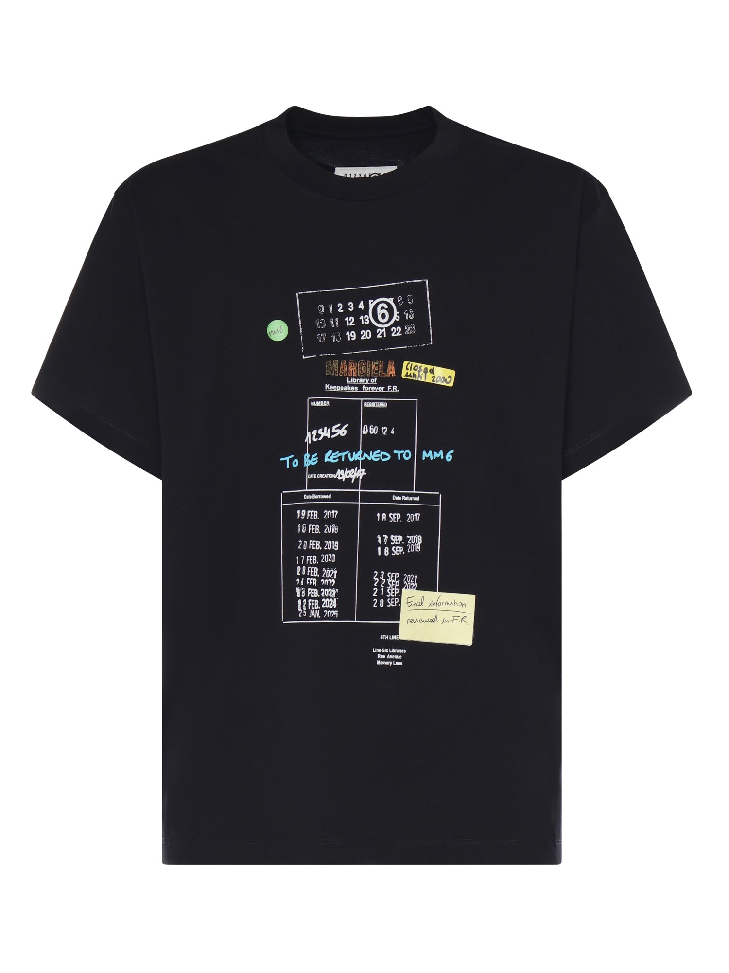 MM6 Maison Margiela T-shirts and Polos Black Cotton