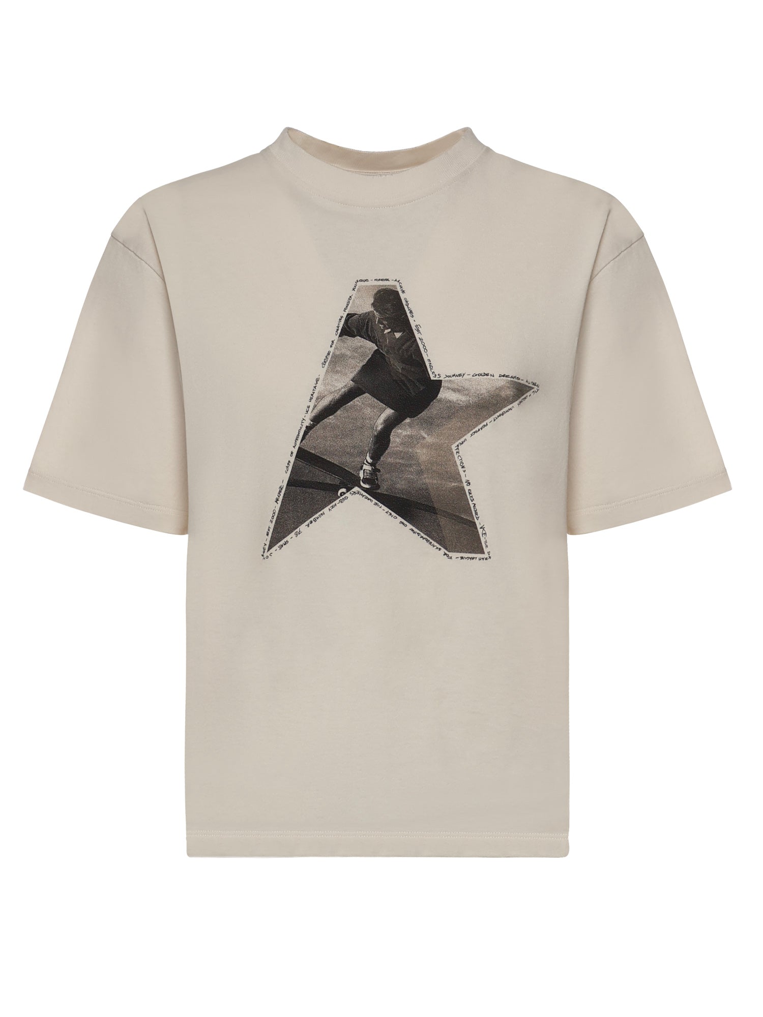 Golden Goose T-shirts and Polos Heritage White Cotton