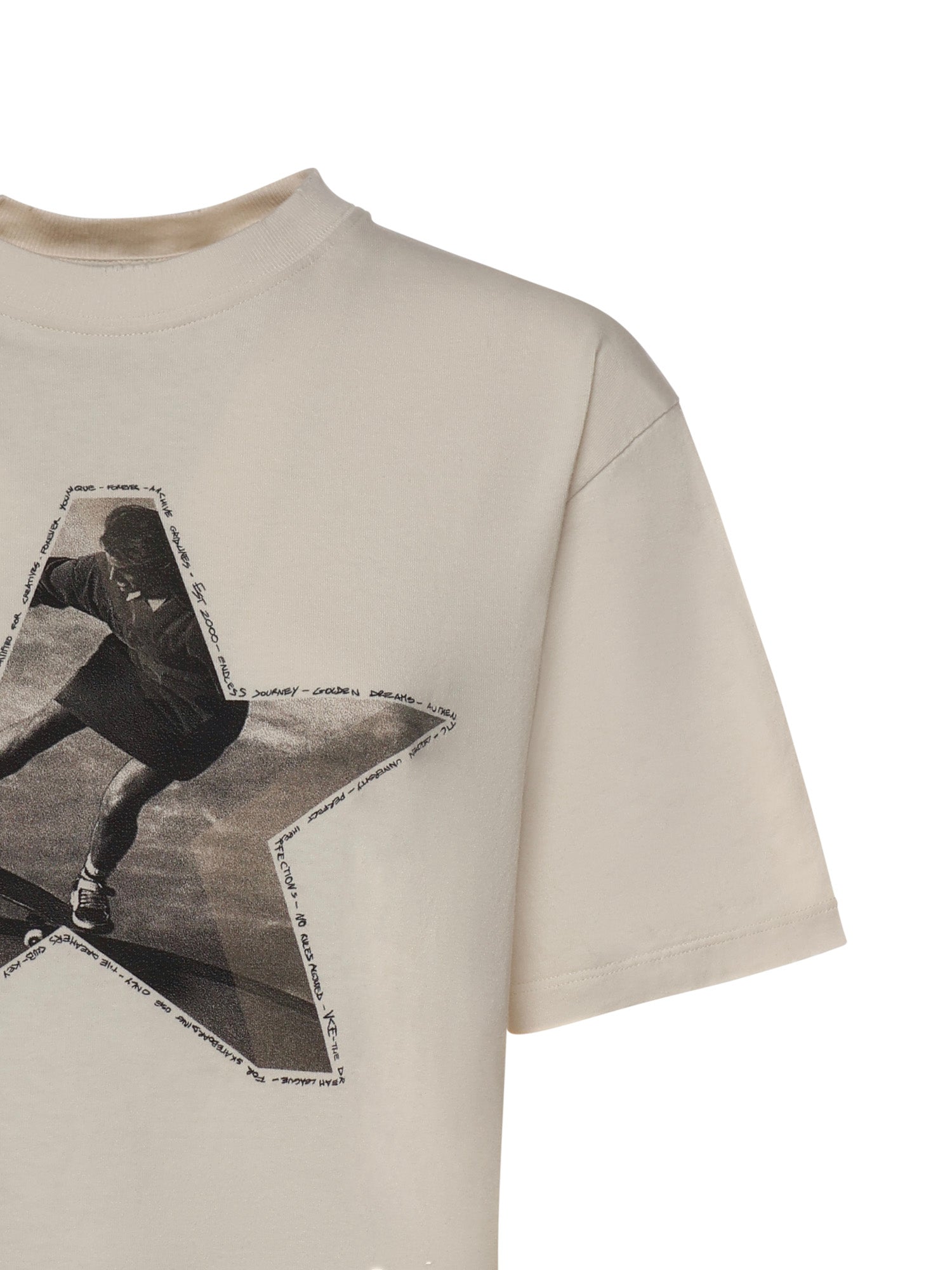 Golden Goose T-shirts and Polos Heritage White Cotton