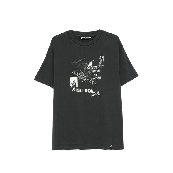T-Shirt Black Graphic Print Cotton T-shirts