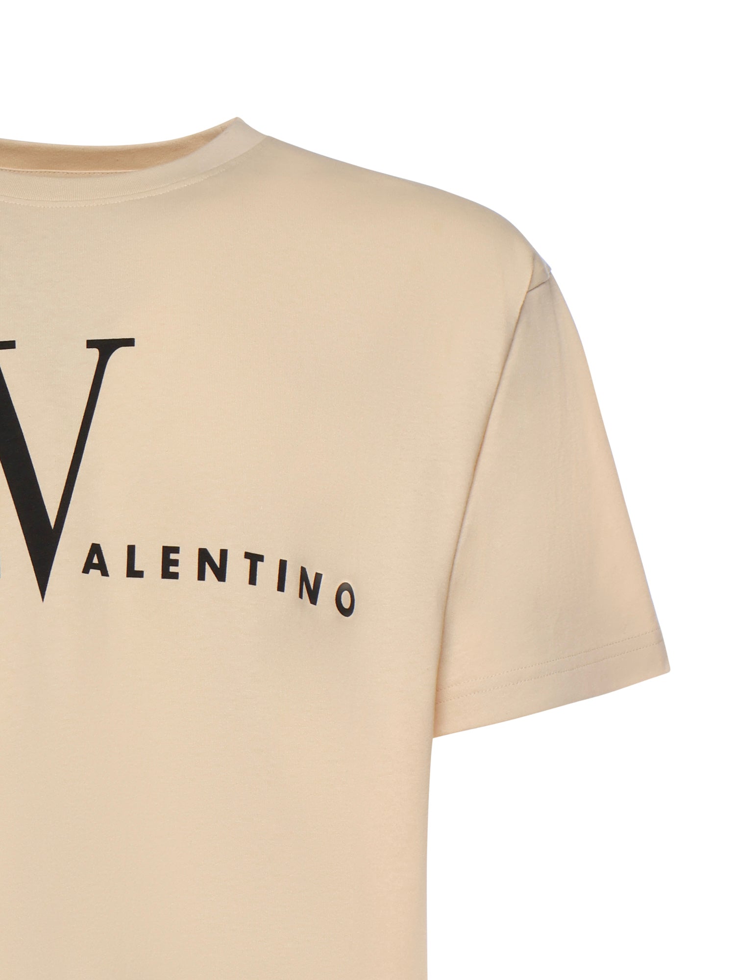 Valentino Garavani T-shirts and Polos Butter/black Cotton