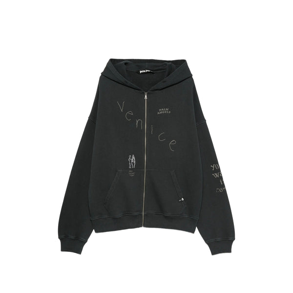 Sweatshirt Black : Cotton; Trims Cotton Sweatshirts
