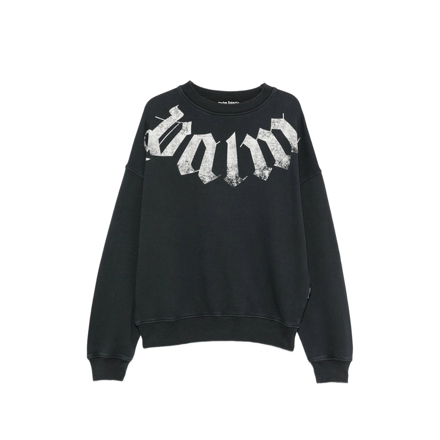 Crewneck Sweatshirt Black Body: Cotton; Trims: Cotton Sweatshirts