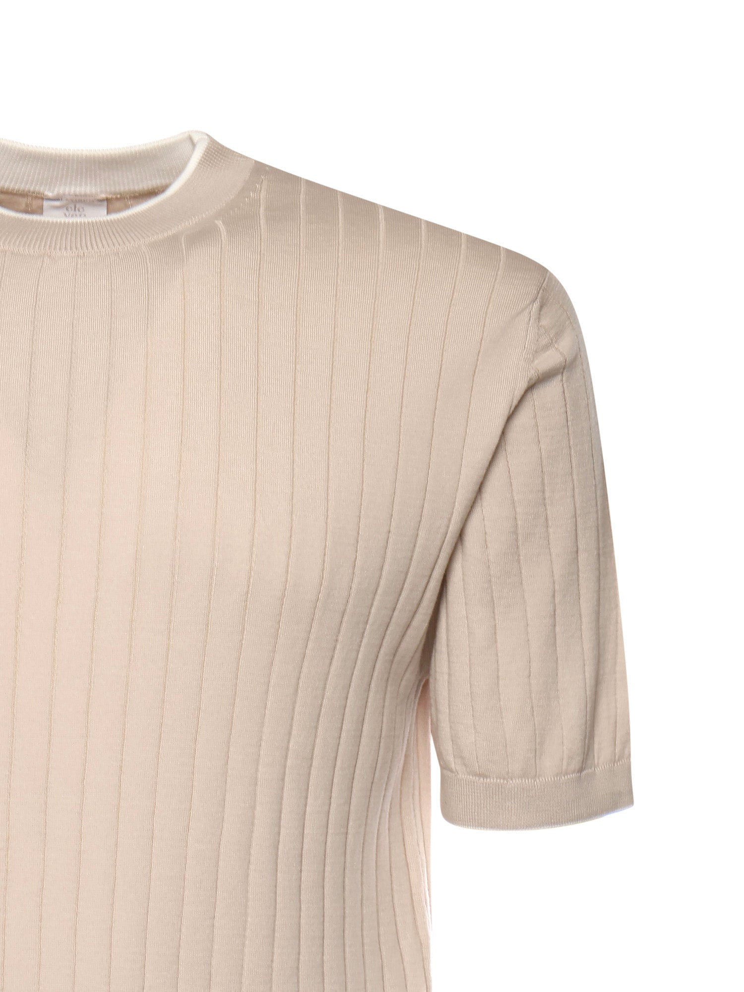 Eleventy T-shirts and Polos Taupe/white Cotton