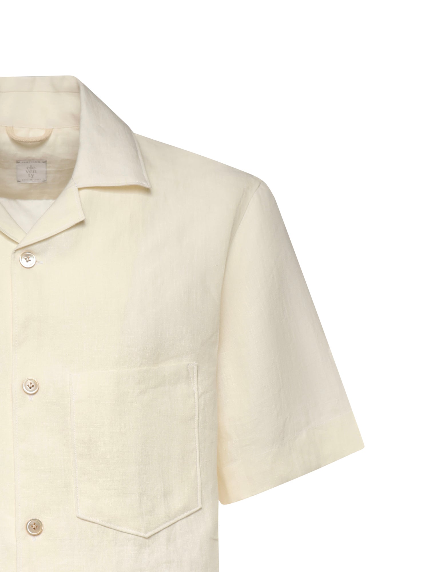 Eleventy Shirts White Linen