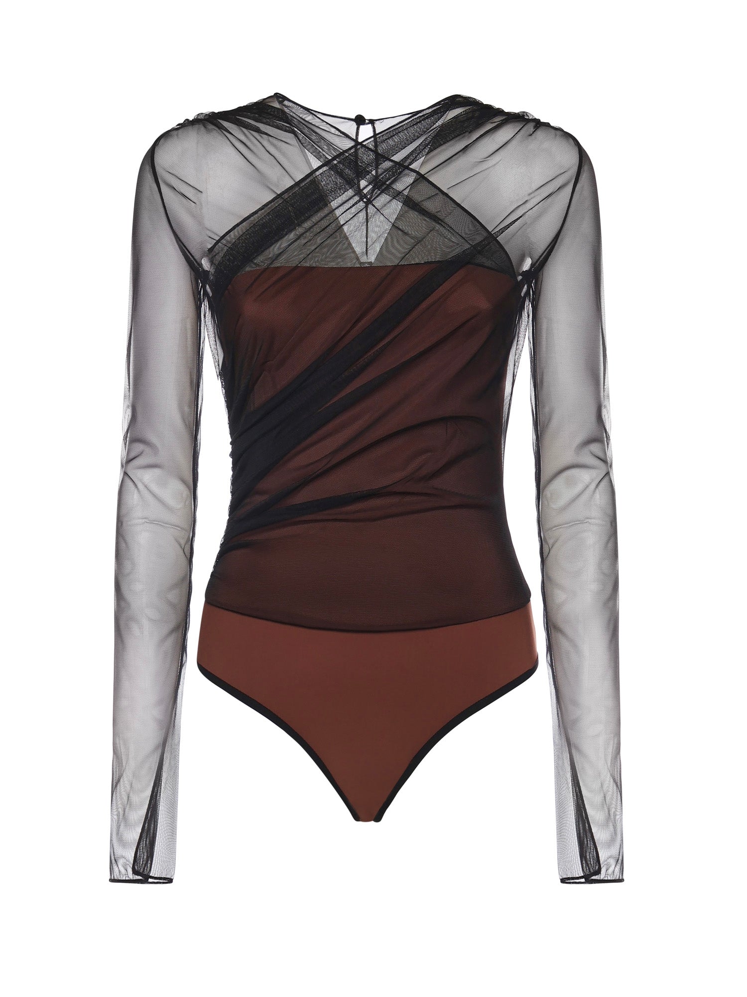 NENSI DOJAKA Top Black / Brown Polyamide