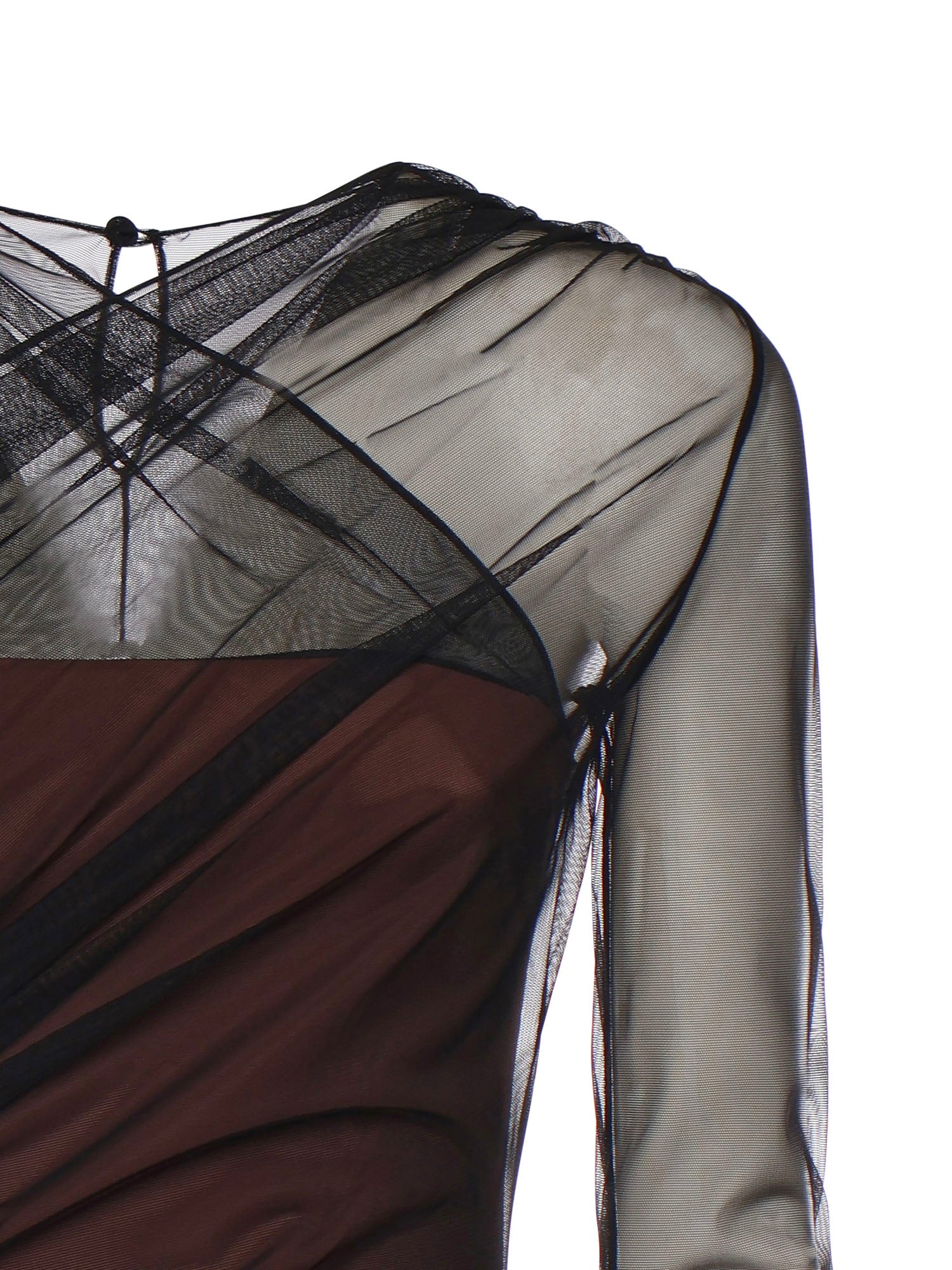 NENSI DOJAKA Top Black / Brown Polyamide