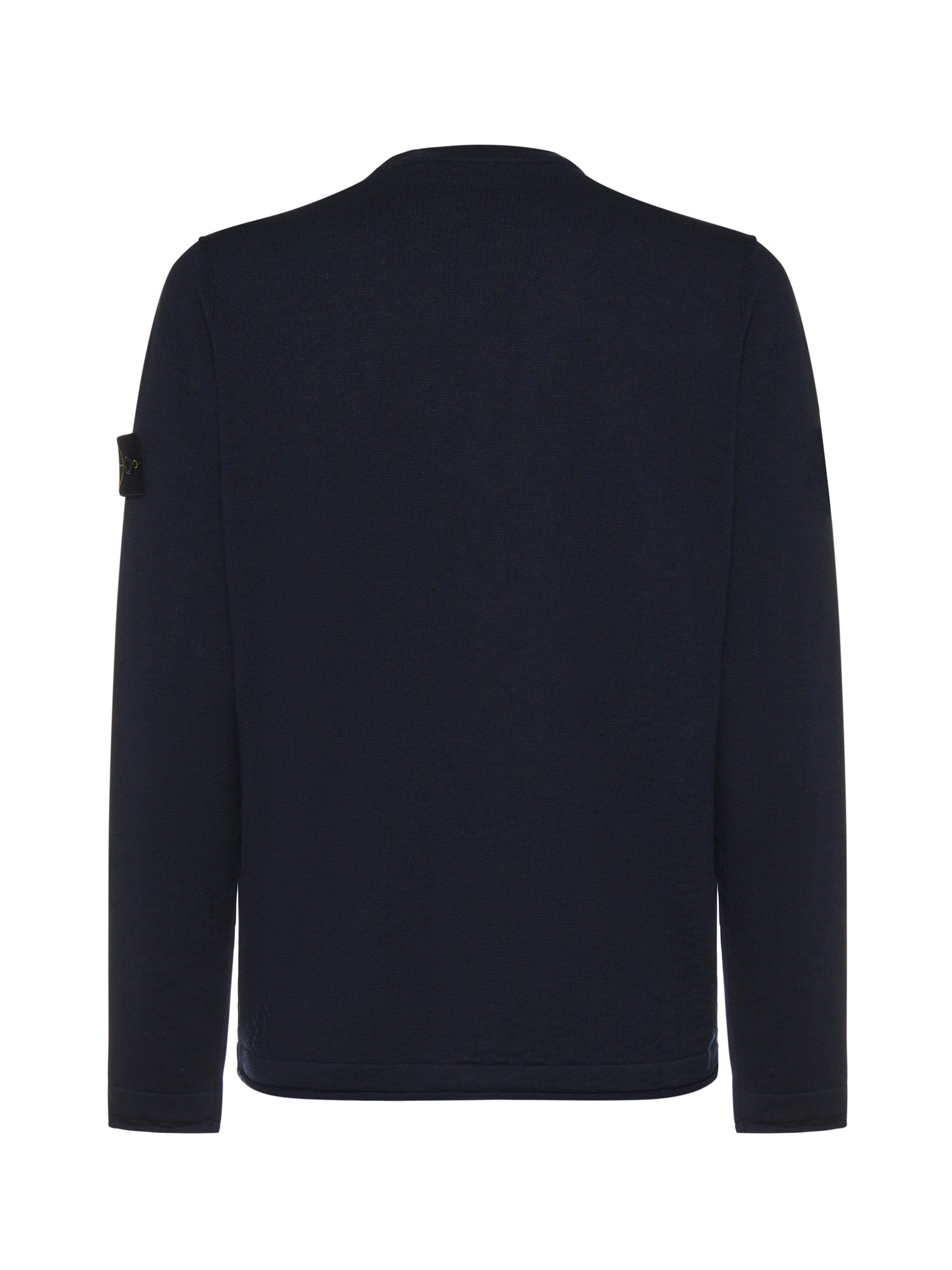 Stone Island Sweaters Blue Cotton Polyamide