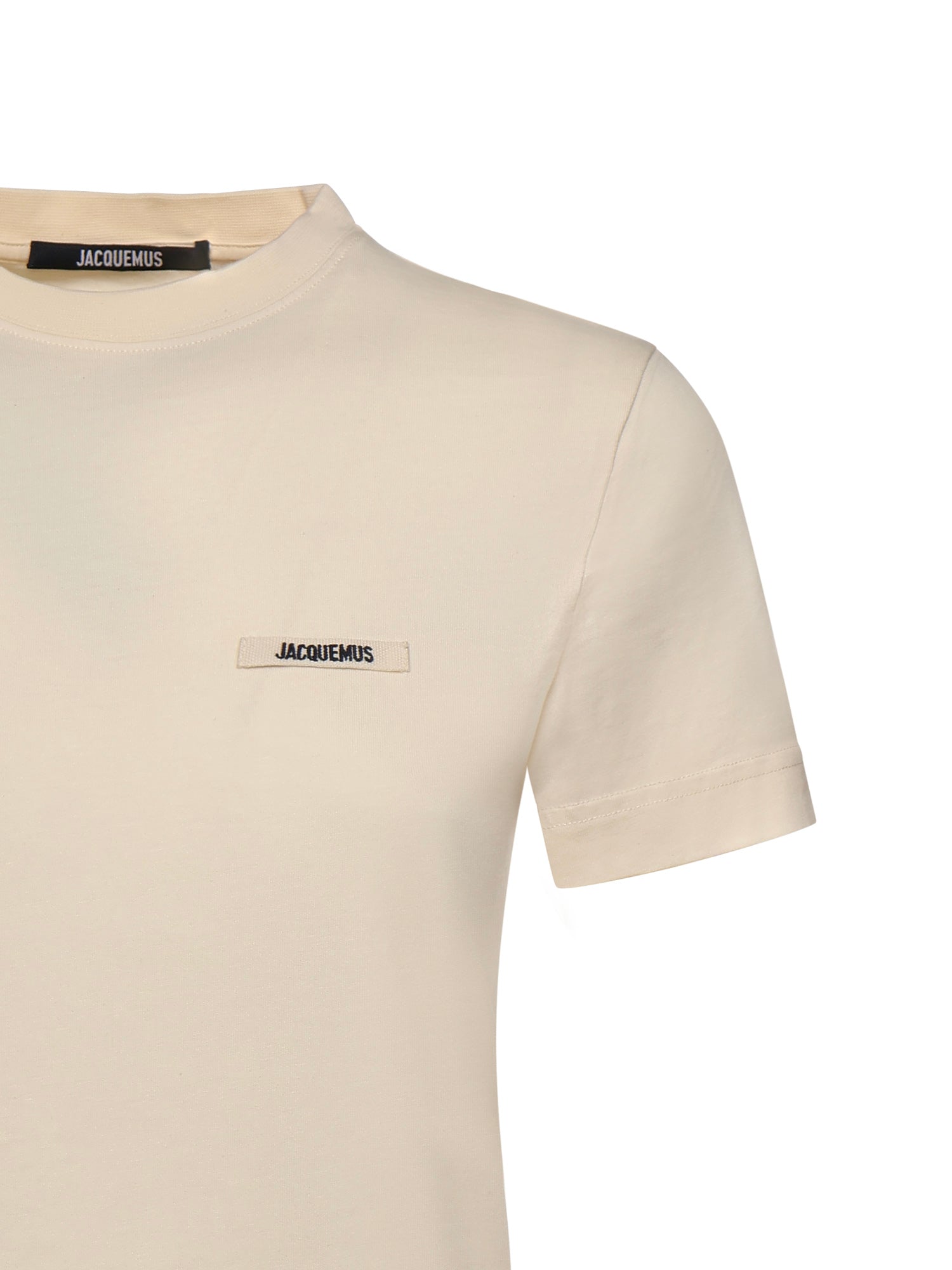 JACQUEMUS T-shirts and Polos Beige Cotton