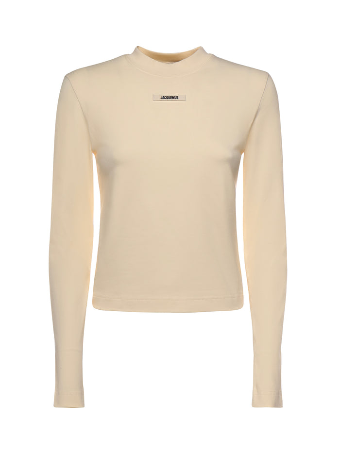Jacquemus T-Shirts And Polos Beige Cotton Elastane