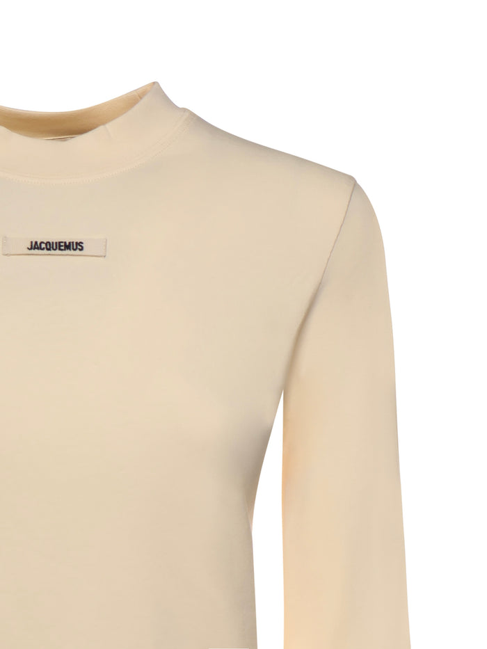 Jacquemus T-Shirts And Polos Beige Cotton Elastane