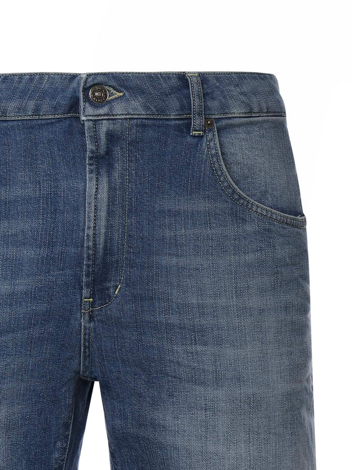 Dondup Shorts Blue Cotton
