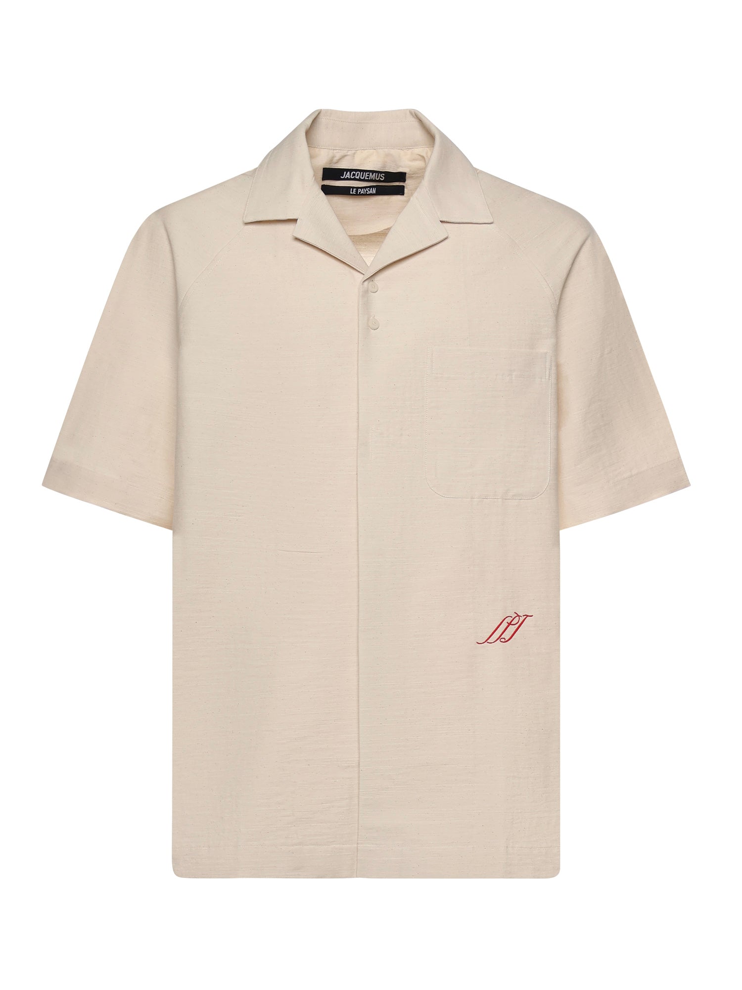 JACQUEMUS Shirts Off-white Cotton Polyamide