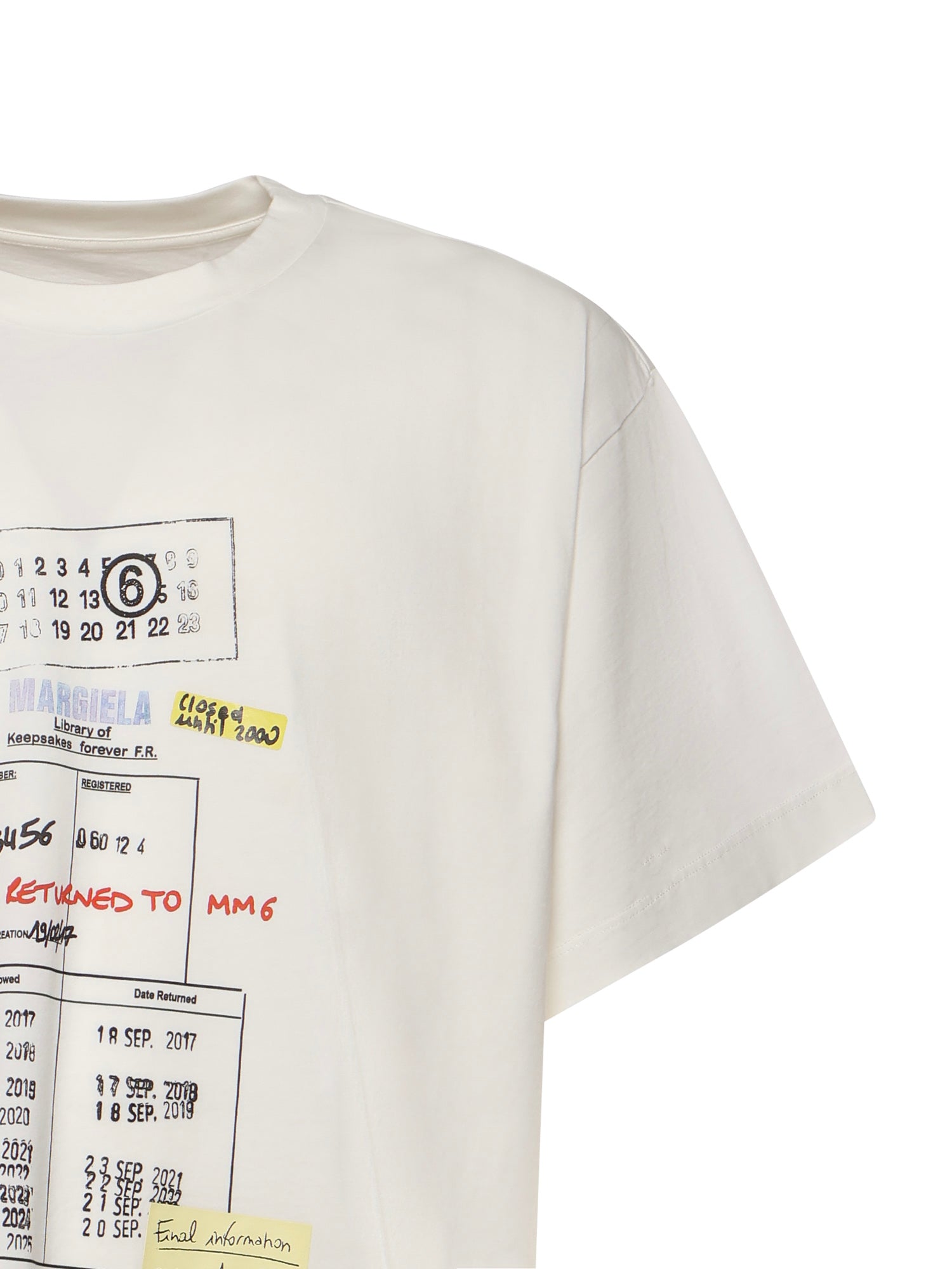 MM6 Maison Margiela T-shirts and Polos Beige Cotton