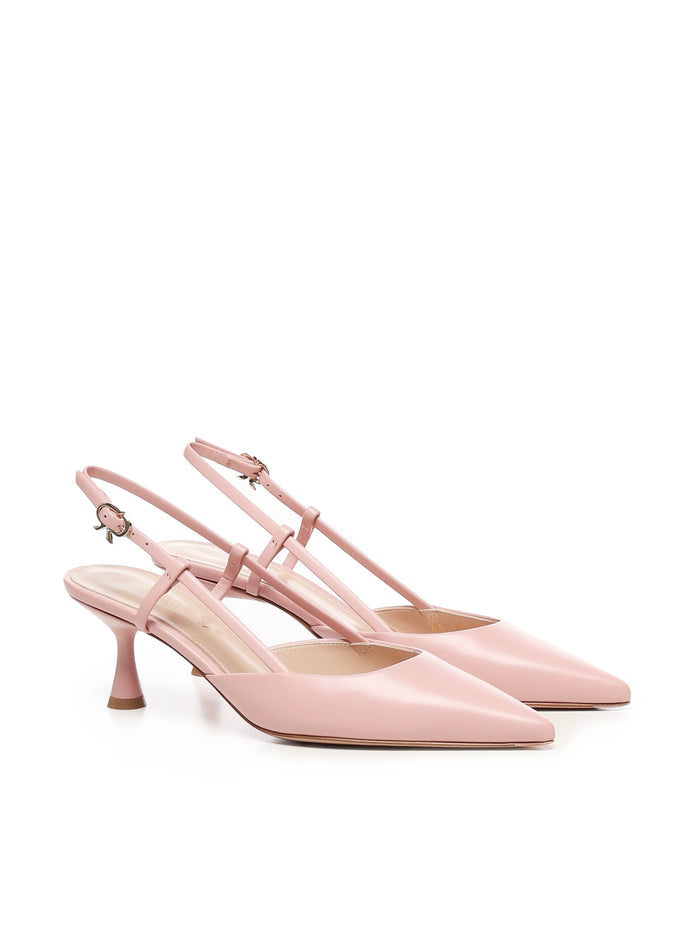 Gianvito Rossi Flat shoes Pink Calfskin