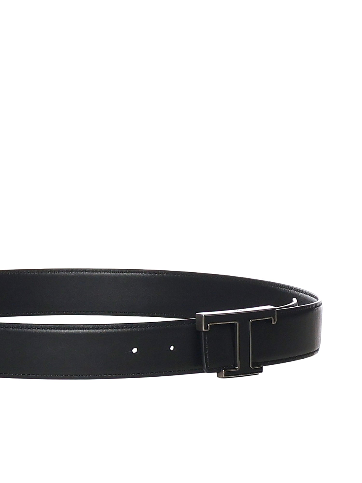 Tods Belts Black Calfskin