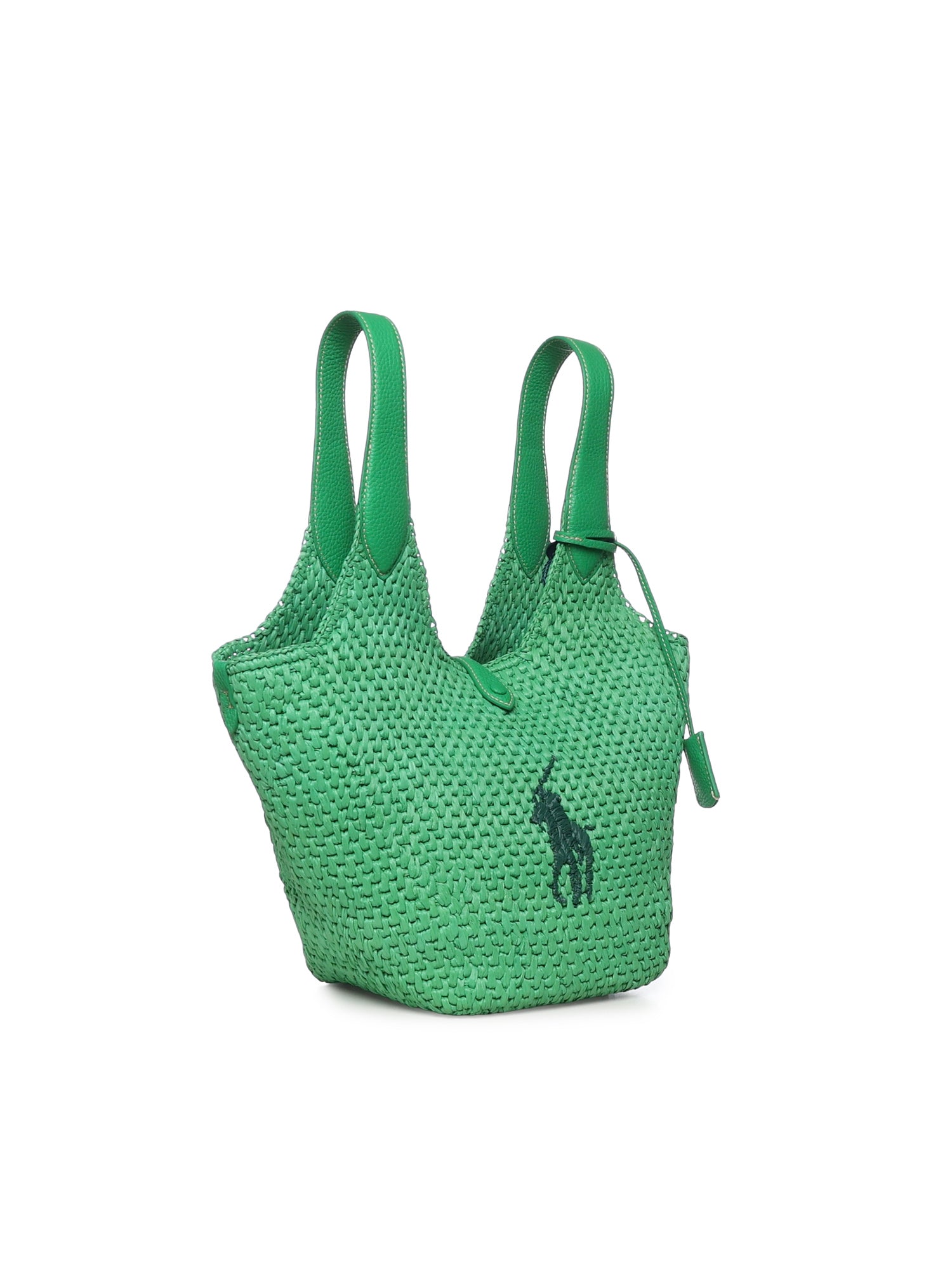 Polo Ralph Lauren Bags Green Viscose/raffia