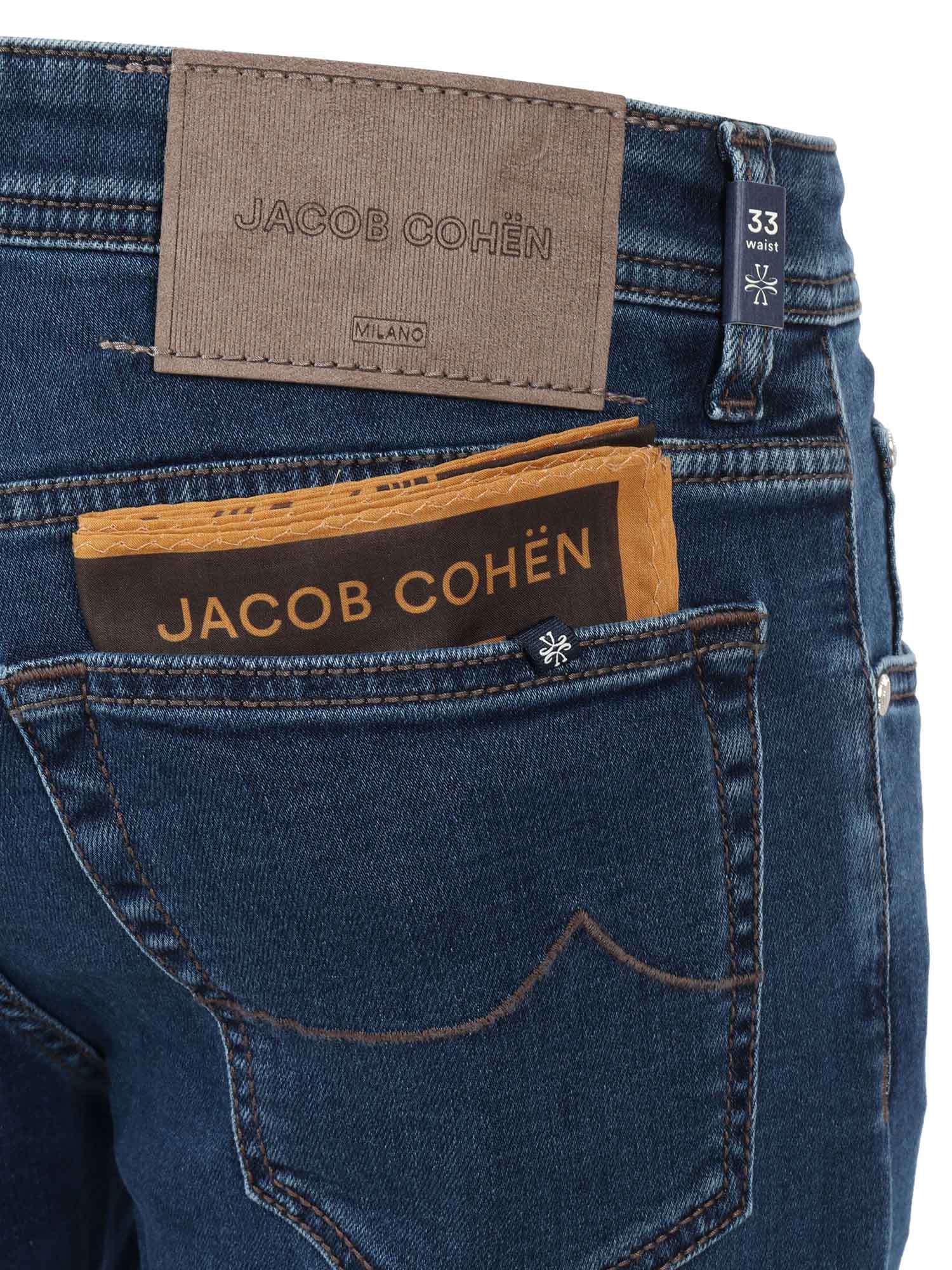 5 Pockets Slim Fit Pants Blue Jean