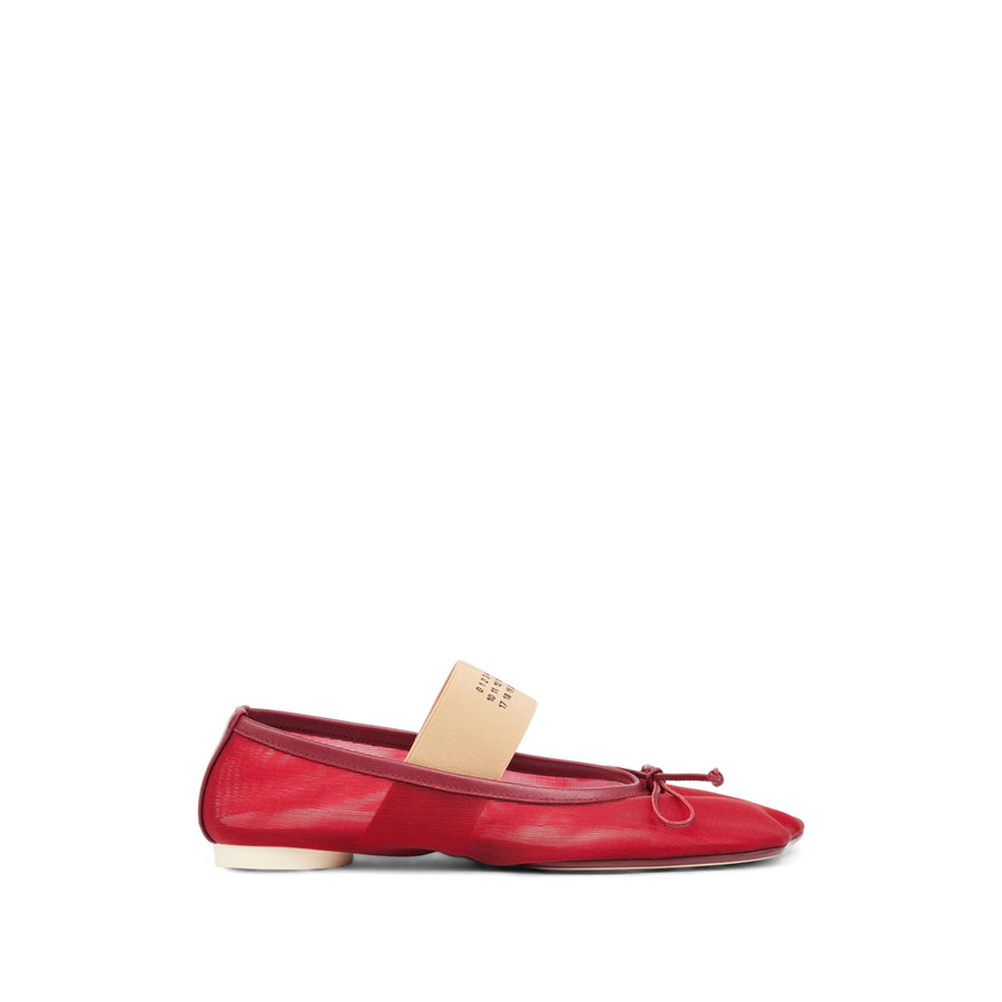 Ballerina Shoes Anatomic Red Transparent Polyamide