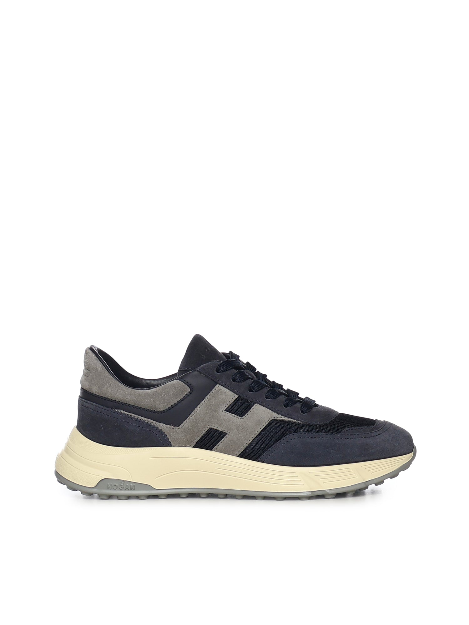 Hogan Sneakers Blue Leather/suede