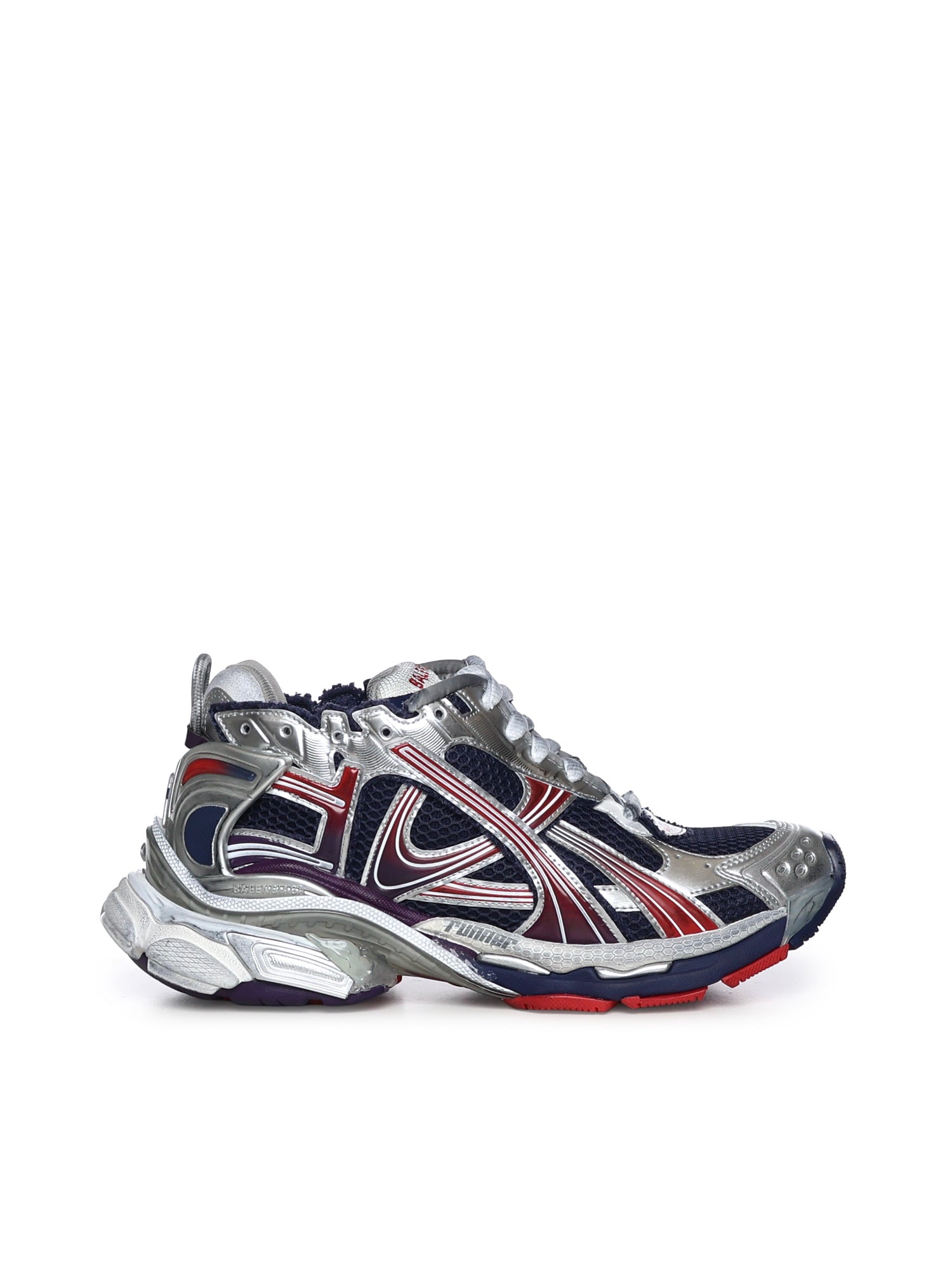 Balenciaga Sneakers Navy / Red Grey Polyurethane/polyester