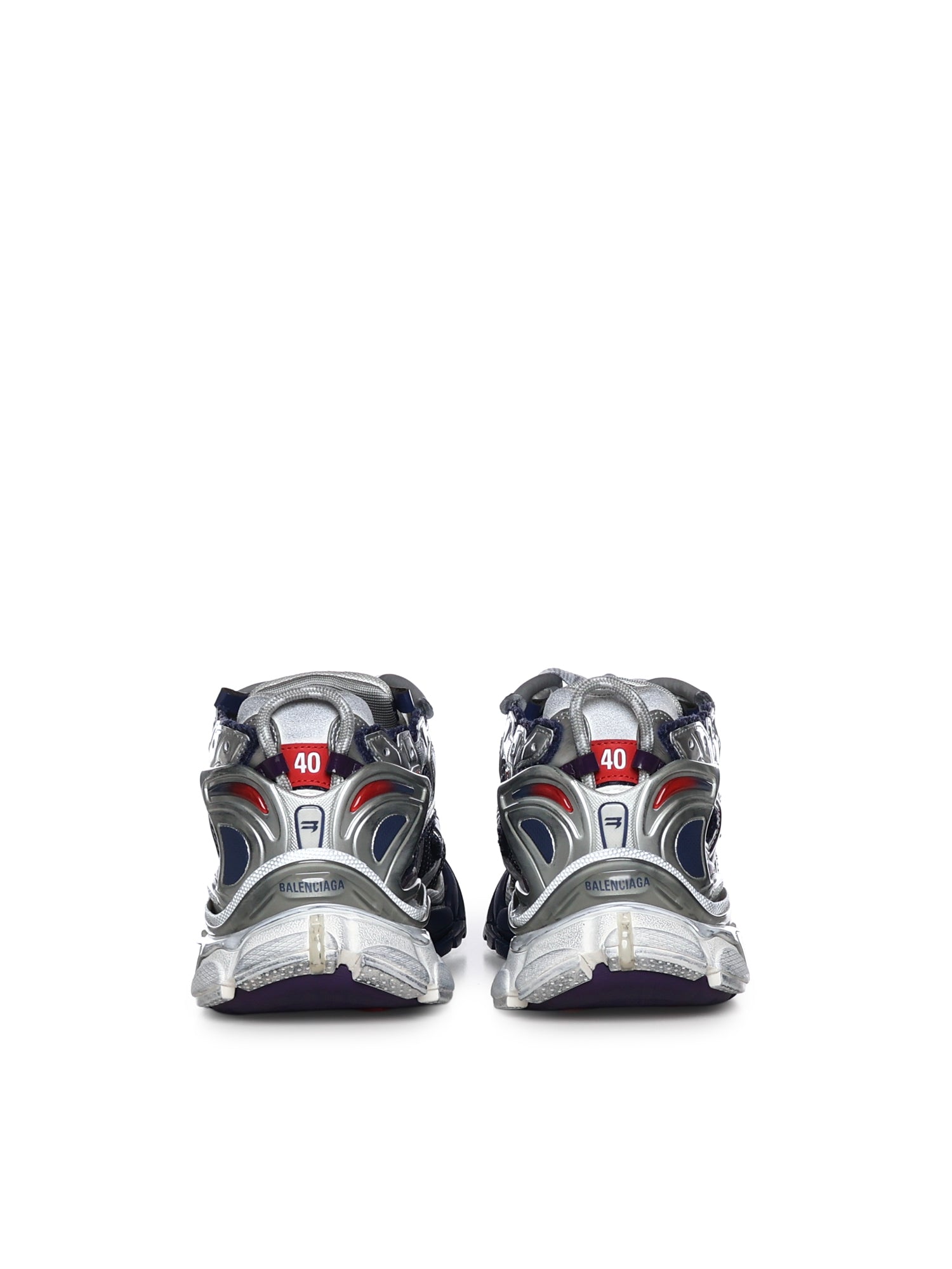 Balenciaga Sneakers Navy / Red Grey Polyurethane/polyester