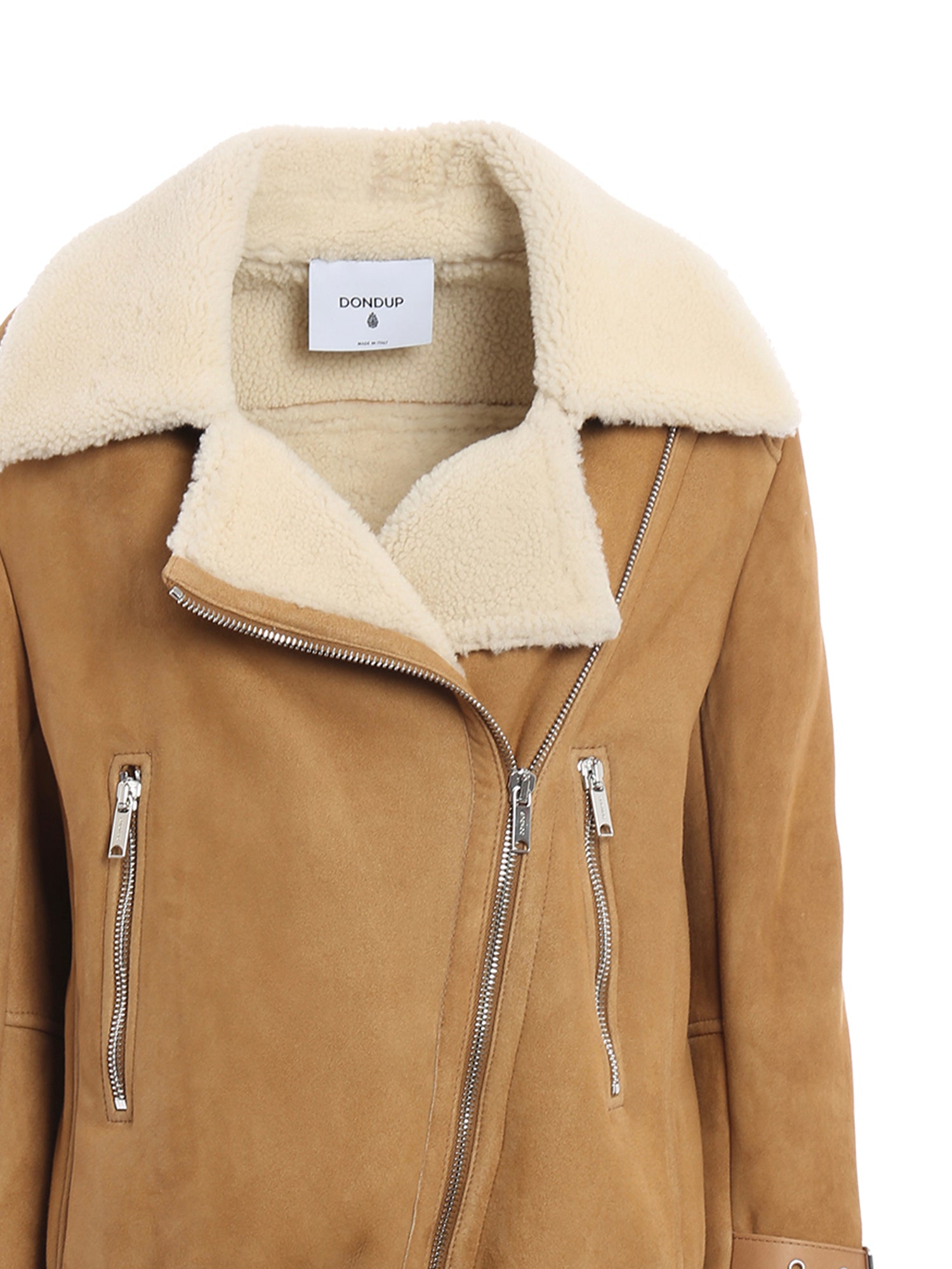 Dondup Coats Brown Lambskin