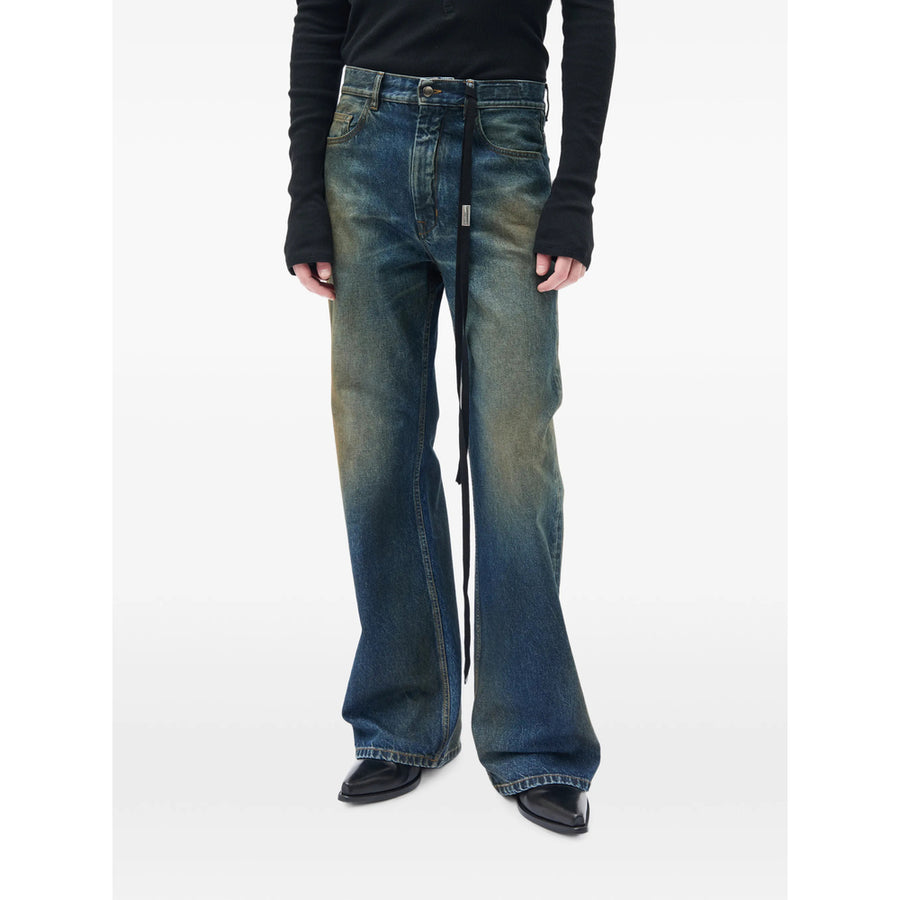 Relaxed Fit Bootcut Jeans Faded Blue Blue/neutrals Cotton