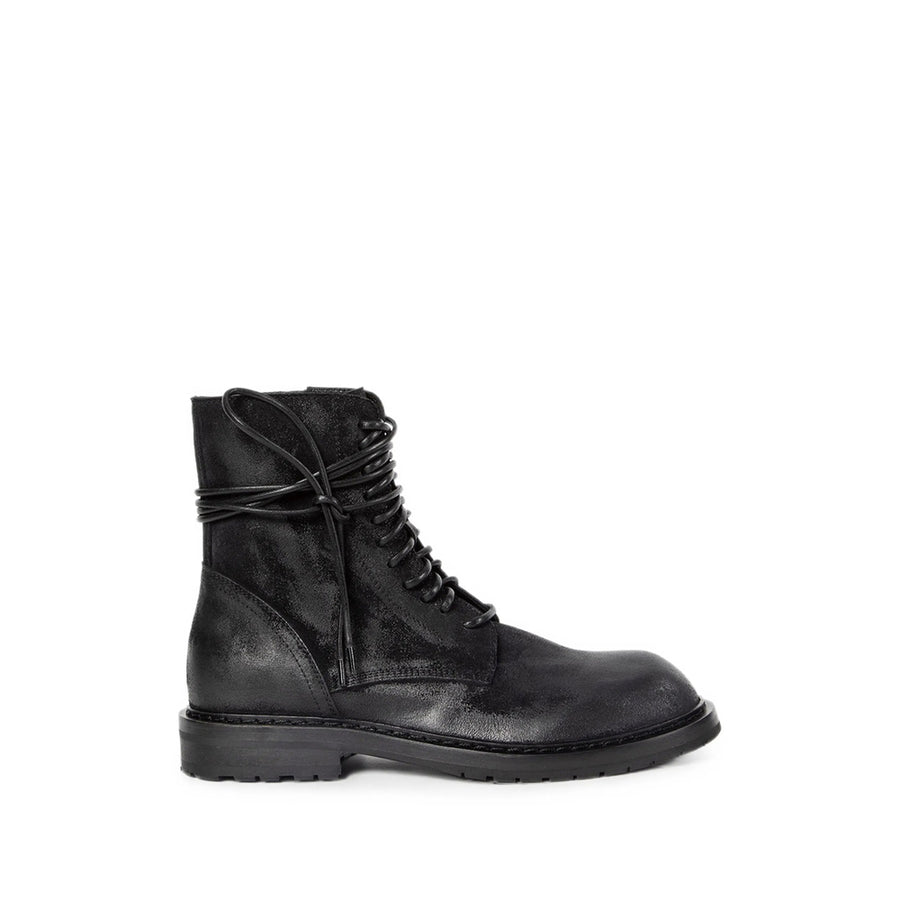 Trainers Black Calf Suede