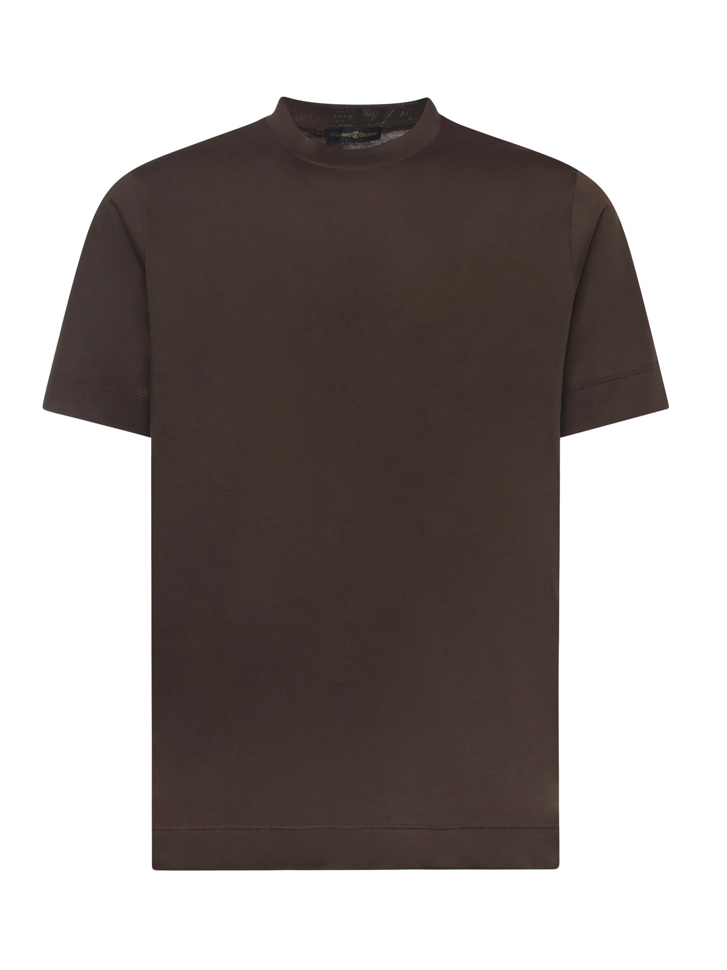 Giuliano Galiano T-shirts and Polos Dark Brown Cotton