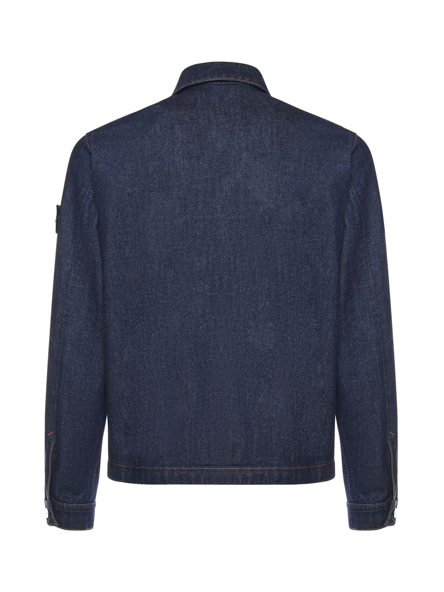 Stone Island Coats Blue Rinse Cotton