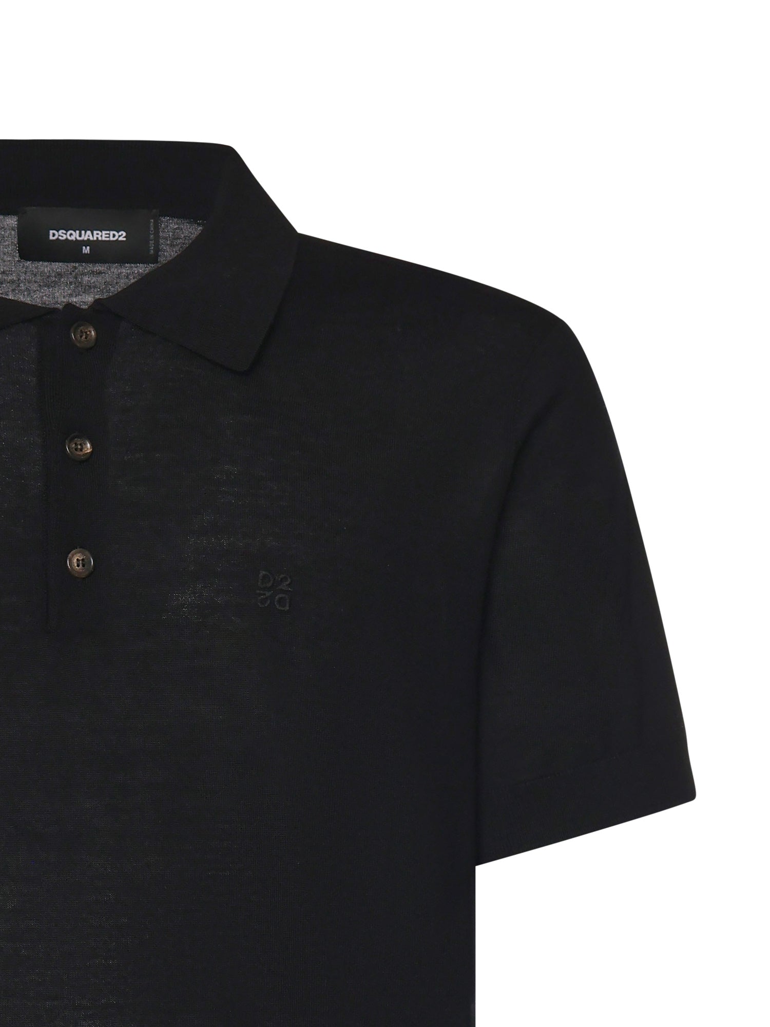 Dsquared2 T-shirts and Polos Black Wool