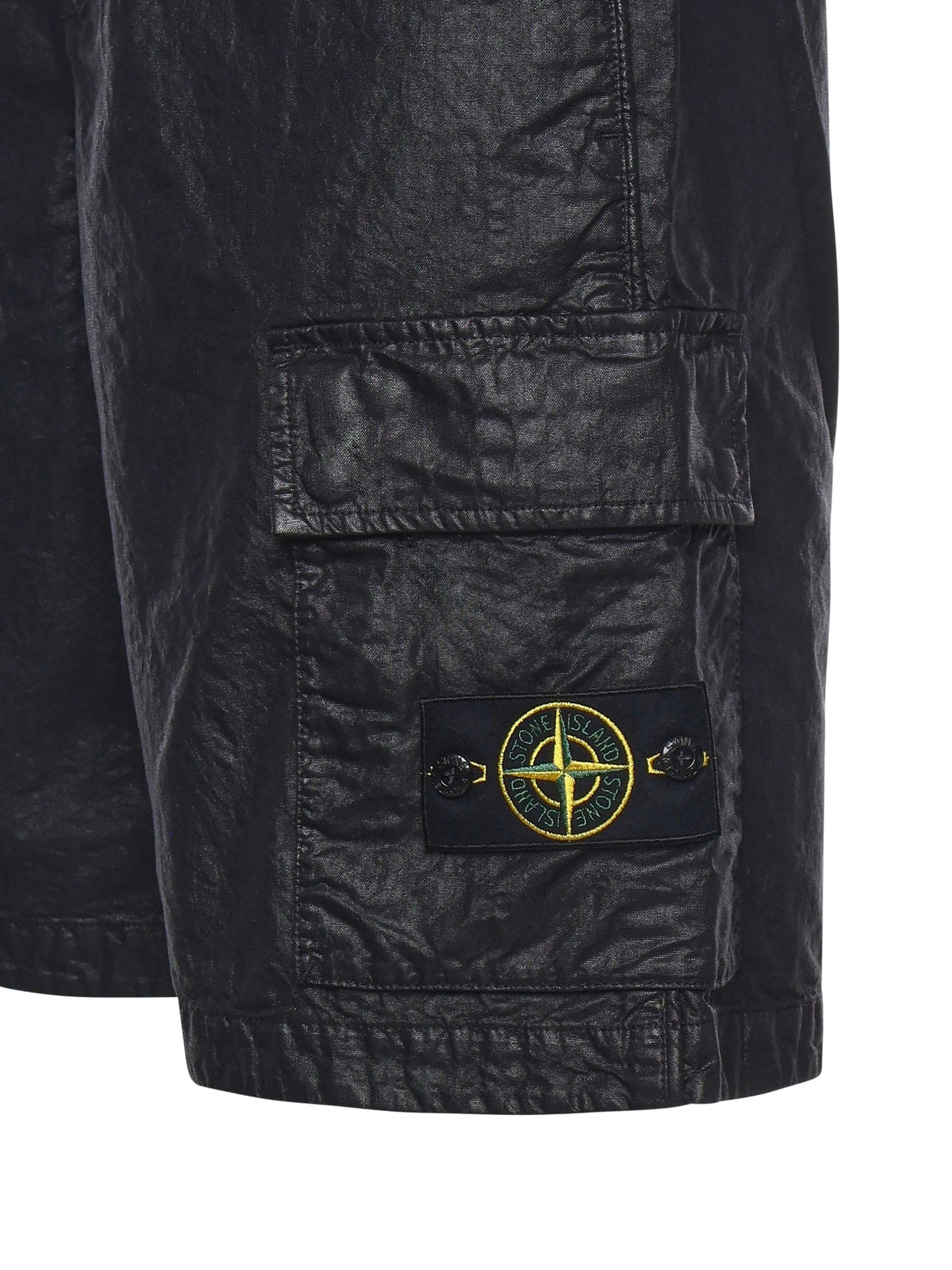 Stone Island Shorts Black Nylon