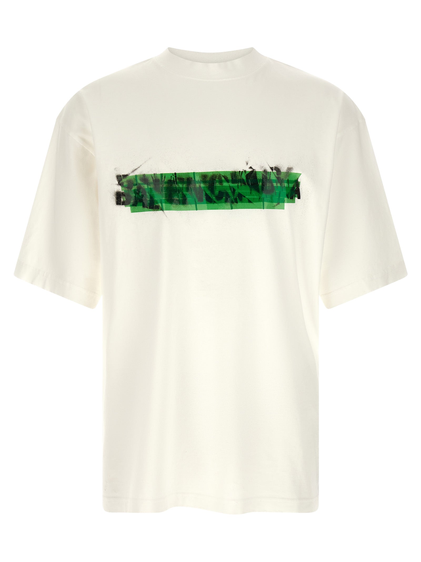 Messy Spray T-Shirt White Cotton