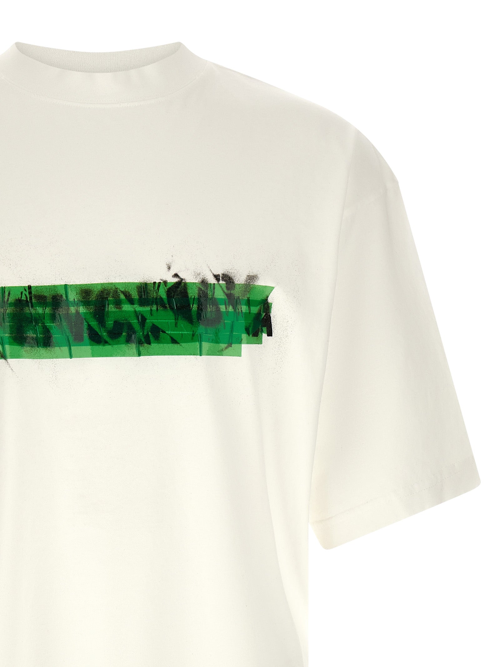 Messy Spray T-Shirt White Cotton