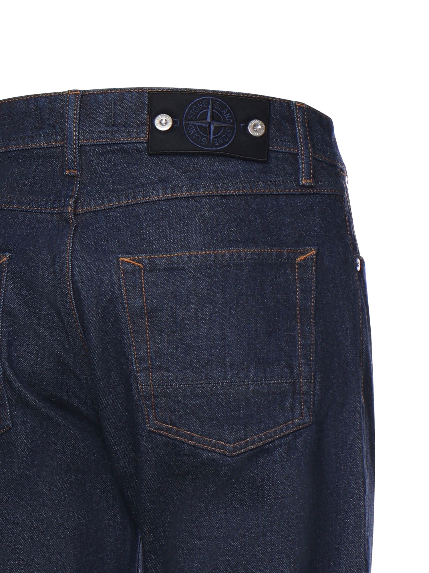 Stone Island Jeans Blue Rinse Cotton