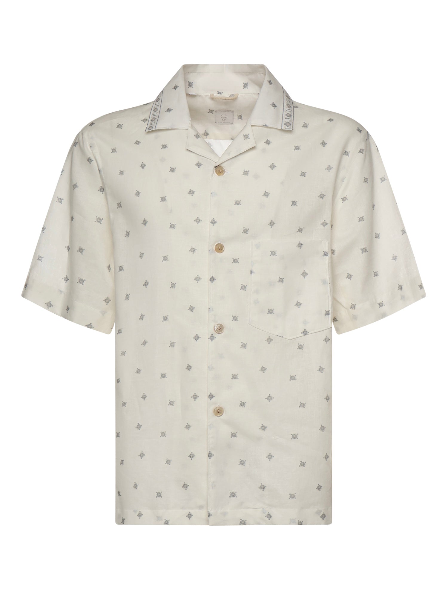 Eleventy Shirts White Linen