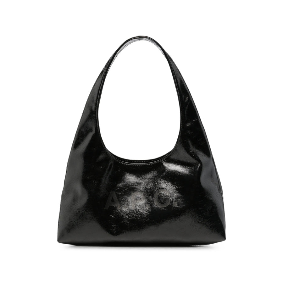 Tote Bag Patent Finish Black Outer: Polyurethane