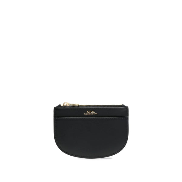 Leather Zip Wallet Black Calf & Purses