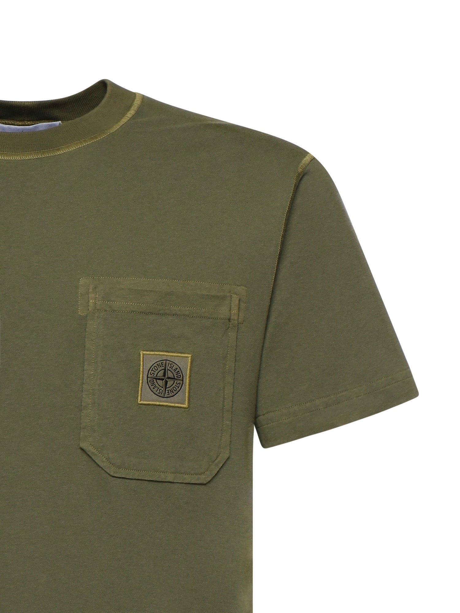 Stone Island T-shirts and Polos Military Green Cotton