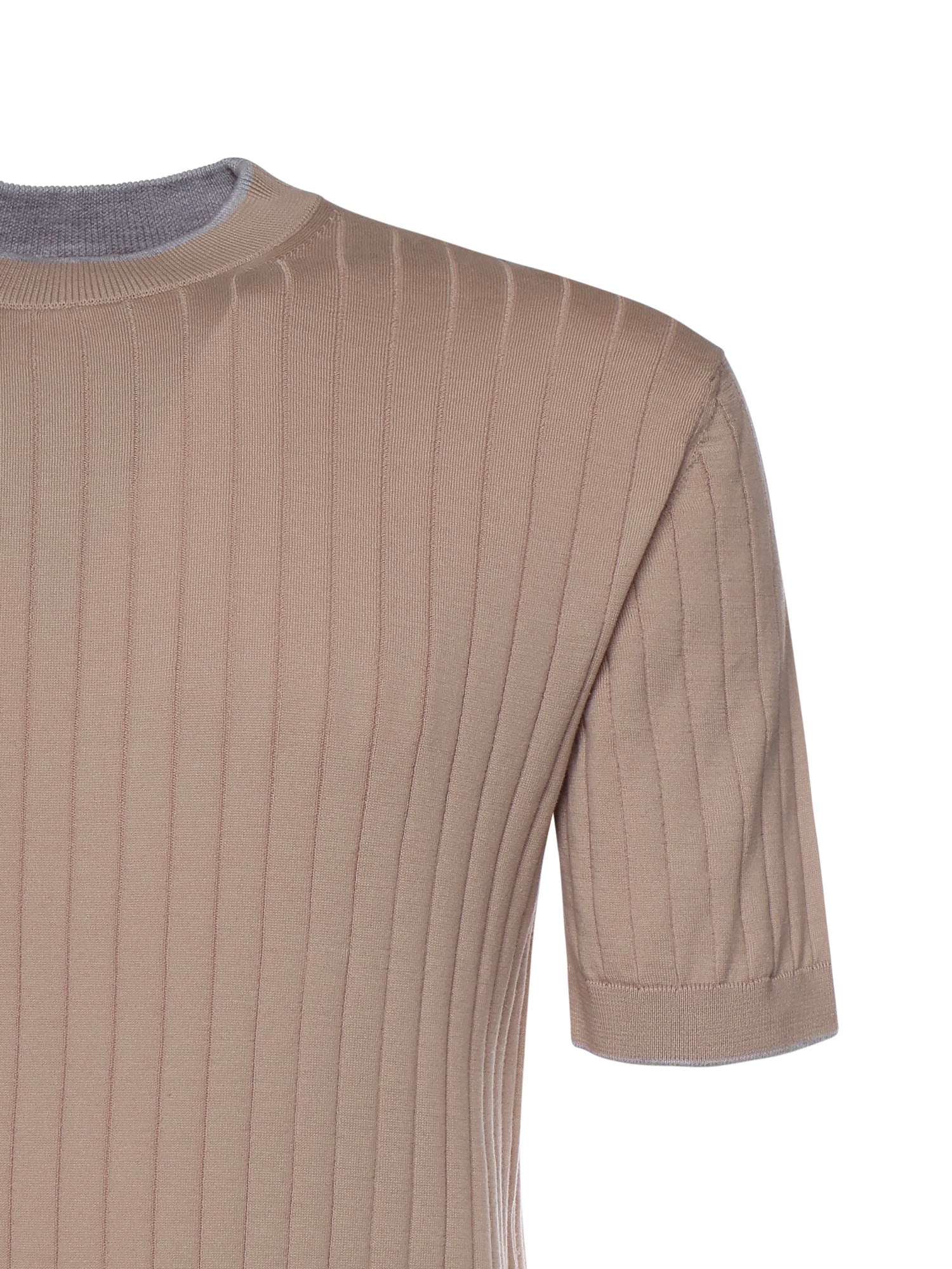 Eleventy T-shirts and Polos Blush/light Grey Cotton