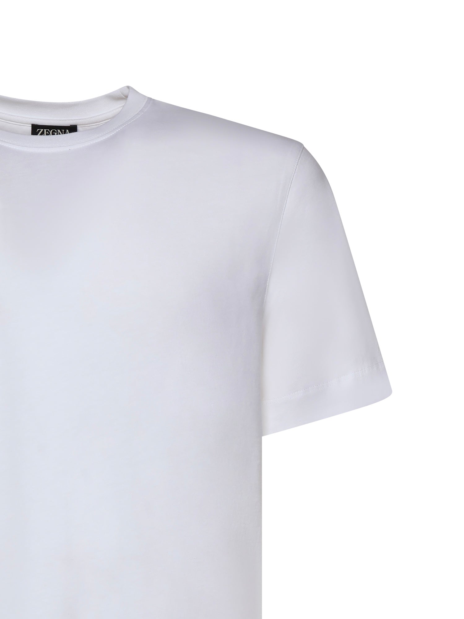 ZEGNA T-shirts and Polos Optical White Cotton